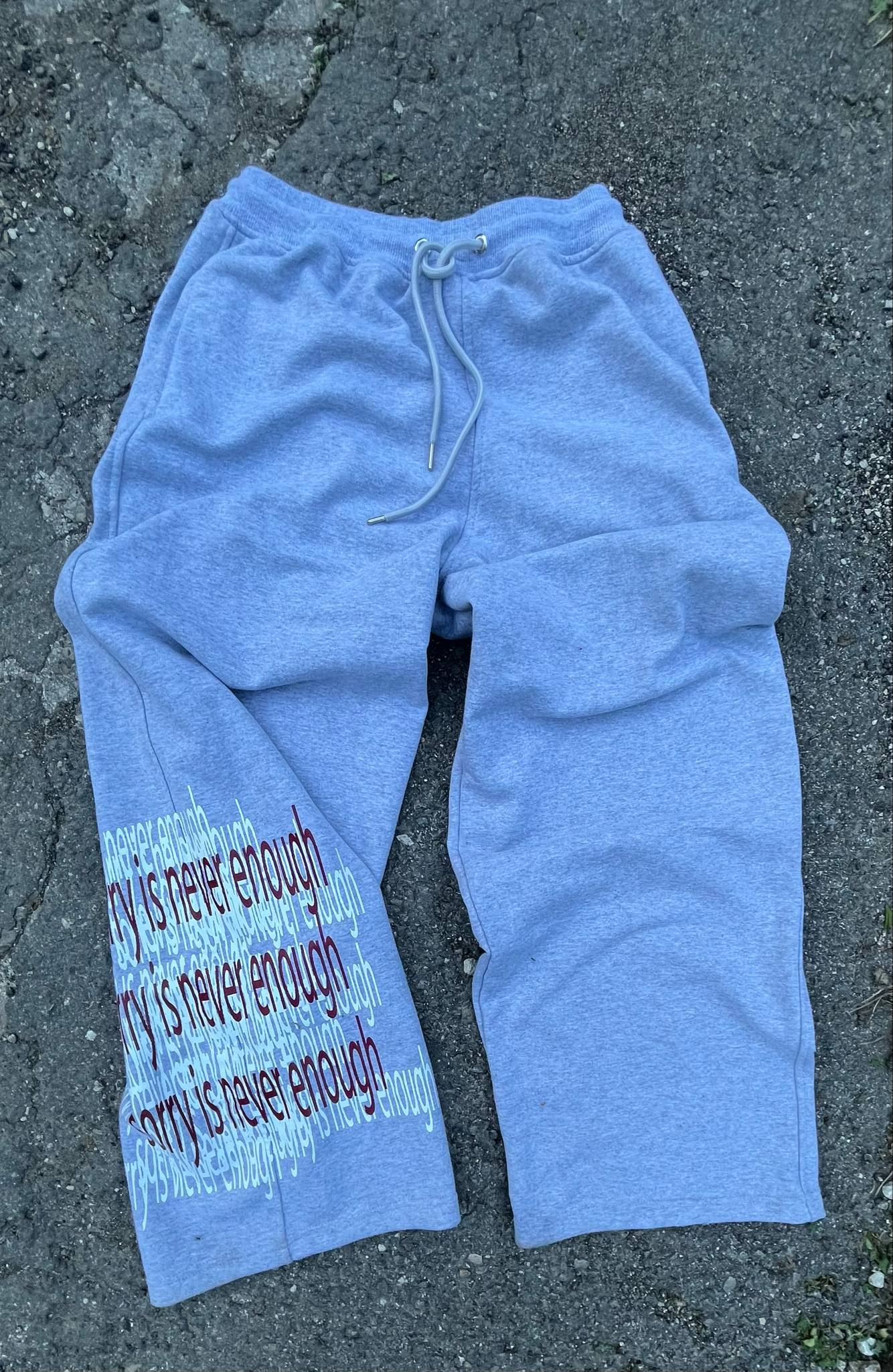 KAMAJI04 X REMORSE GREY SWEATPANTS PREMADE