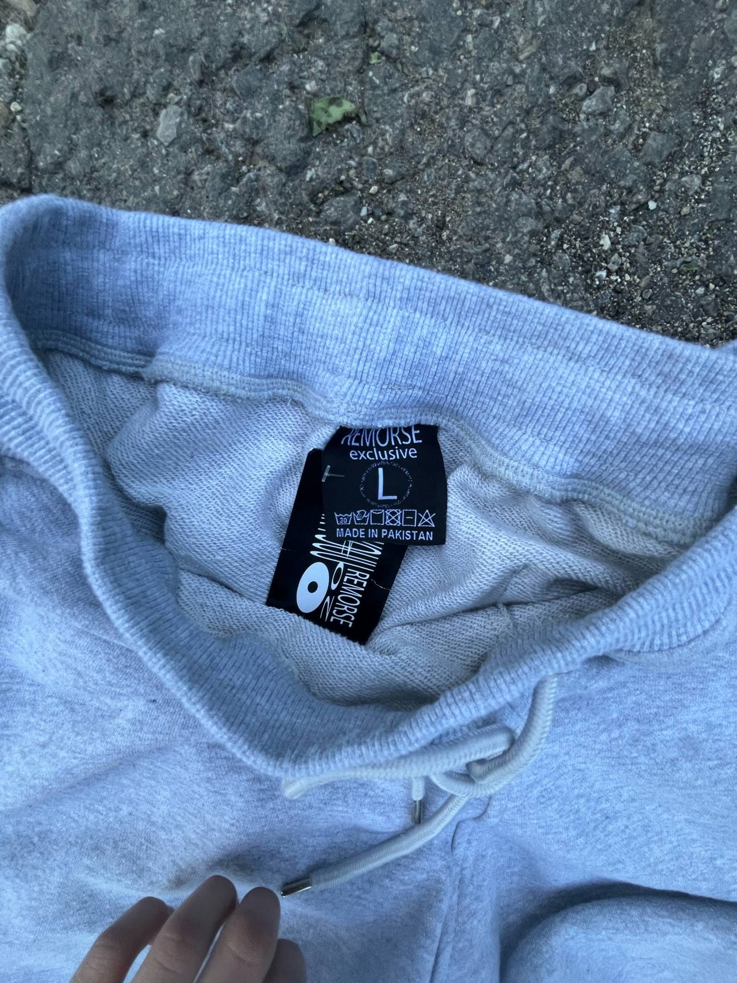 KAMAJI04 X REMORSE GREY SWEATPANTS PREMADE